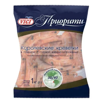 Креветки VICI Королевские в панцире 