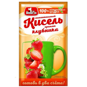 Кисель Preston Клубника, 30г