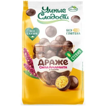 Драже Умные сладости 50г в глазури амарантовое