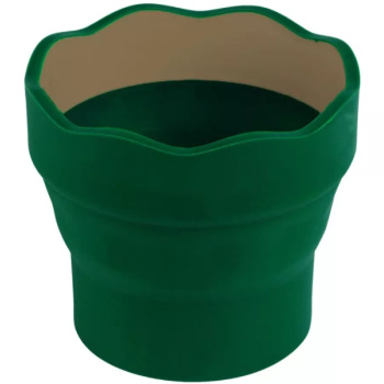 Стакан для воды Faber-Castell Clic Go, складной, темно-зеленый 181520