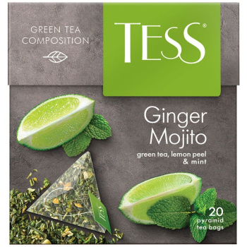 Чай зеленый Tess Ginger Mojito, 1.8г 20пакетиков