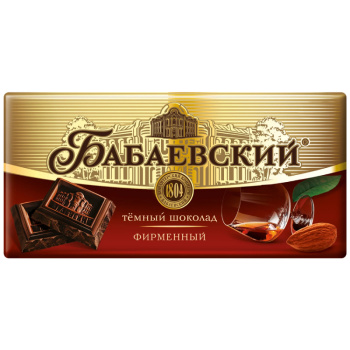 Шоколад тёмный Бабаевский фирменный, 90г