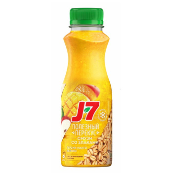 Полезный перекус J7 300мл персик-манго-яблоко БЗМЖ
