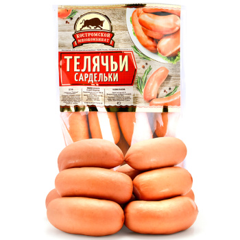 Сардельки Телячьи 1кг Костромской МК