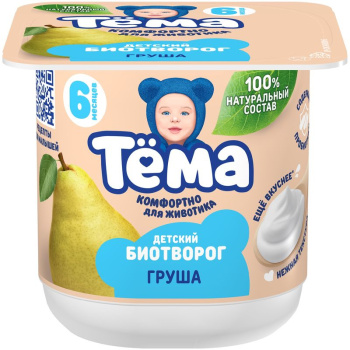 Биопродукт творожный Тема груша 4,2% БЗМЖ, 100г