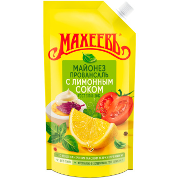 Майонез Махеевъ Провансаль с лимонным соком, 200г