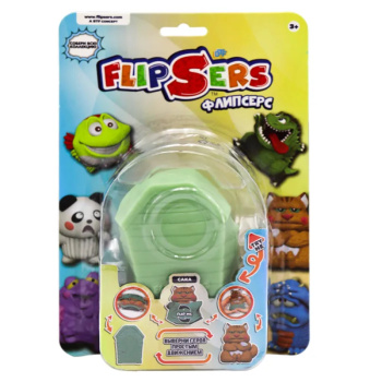 Тянучка-вывернушка - оранжевый Кот Ирис 8 см Flipsers Флипсерс 