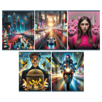 Тетрадь А5, клетка BG Unreal, суперэконом, 96л