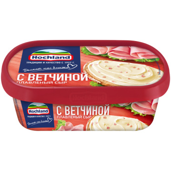 Сыр плавленый Хохланд с ветчиной 55%, 200г