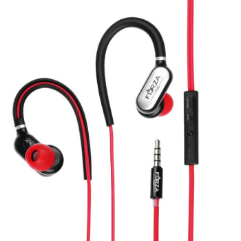 Наушники проводные внутриканальные FORZA  с дужками.гарнитура 916-132